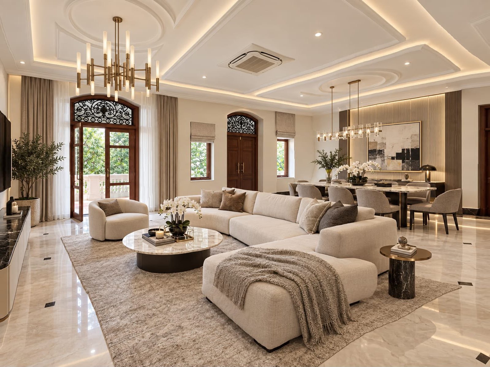 Nassim Estate landed home for lease, living room, artist's impression